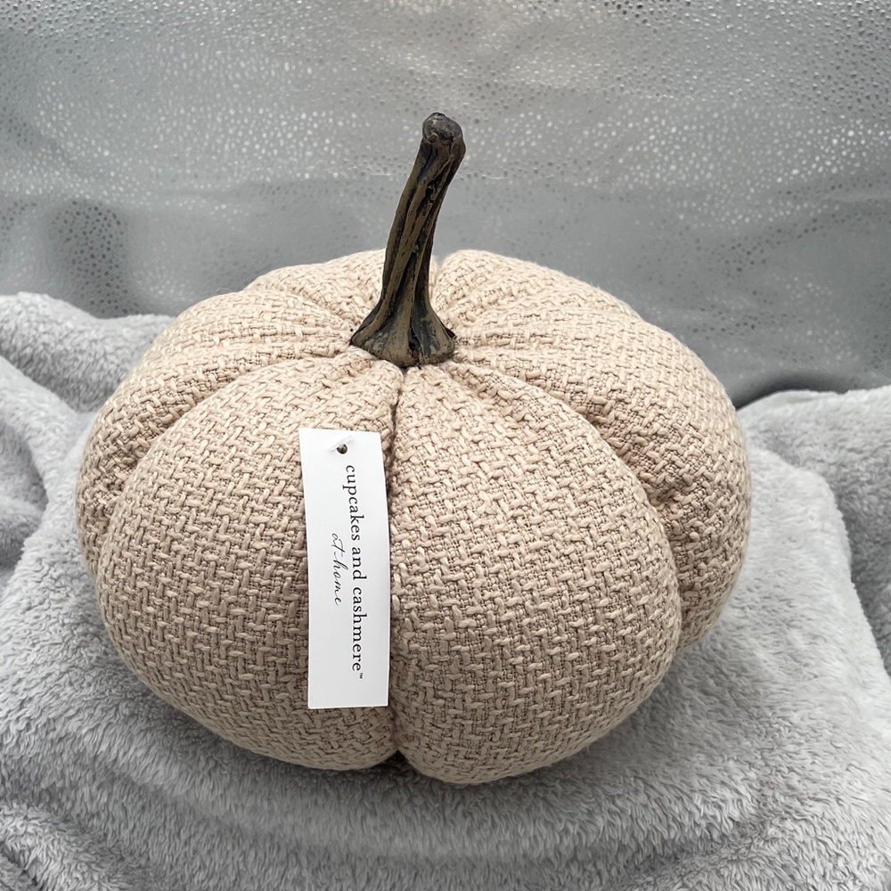 Cupcakes & Cashmere Textured Cream Pumpkin